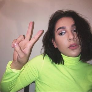 Neon turtle neck